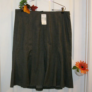 LANE BRYANT Black White Tulip Skirt NWT